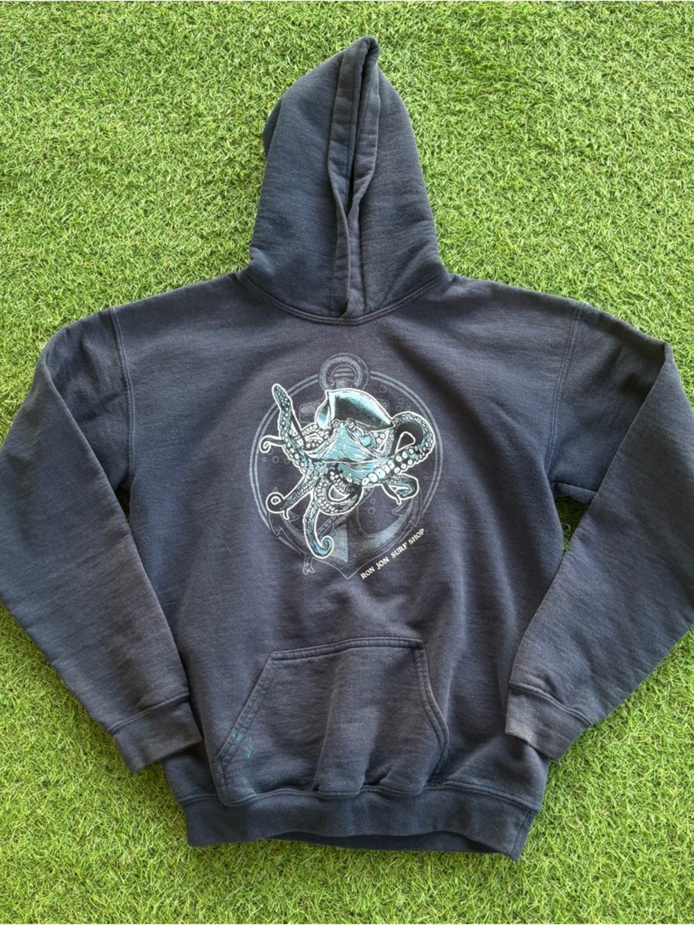 Ron Jon Surf Shop Octopus Graphic Hoodie Navy YXL